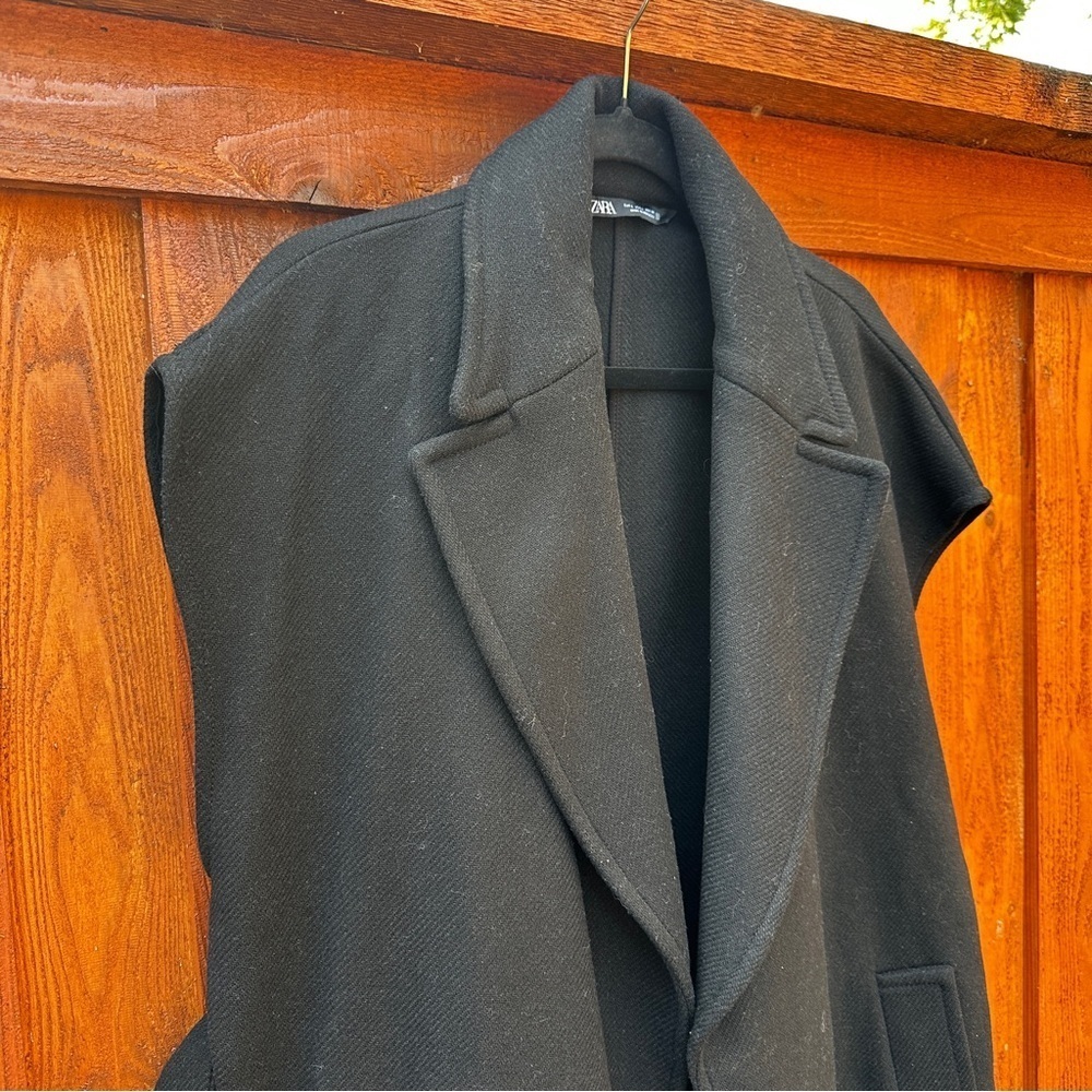 Zara waistcoat belted vest - Picture 3 of 10